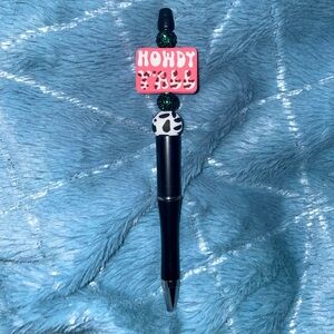 HANDMADE BEADED PEN & WINE TOPPER